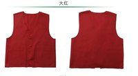 QJ-211款大红帆布背心加盖重庆现货工作服-重庆萝迪职业装